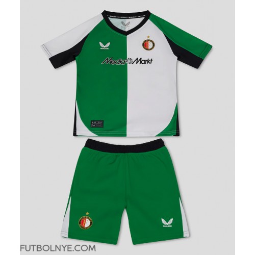 Camiseta Feyenoord Tercera Equipación para niños 2024-25 manga corta (+ pantalones cortos)